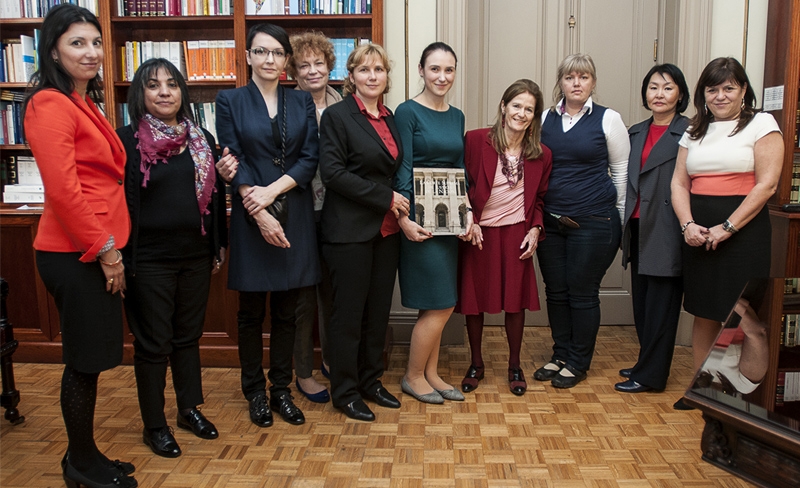 Elena Highton de Nolasco recibi a una delegacin de abogadas rusas