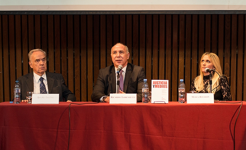 Ricardo Lorenzetti y Lauro Lao presentaron el libro Justicia y Medios