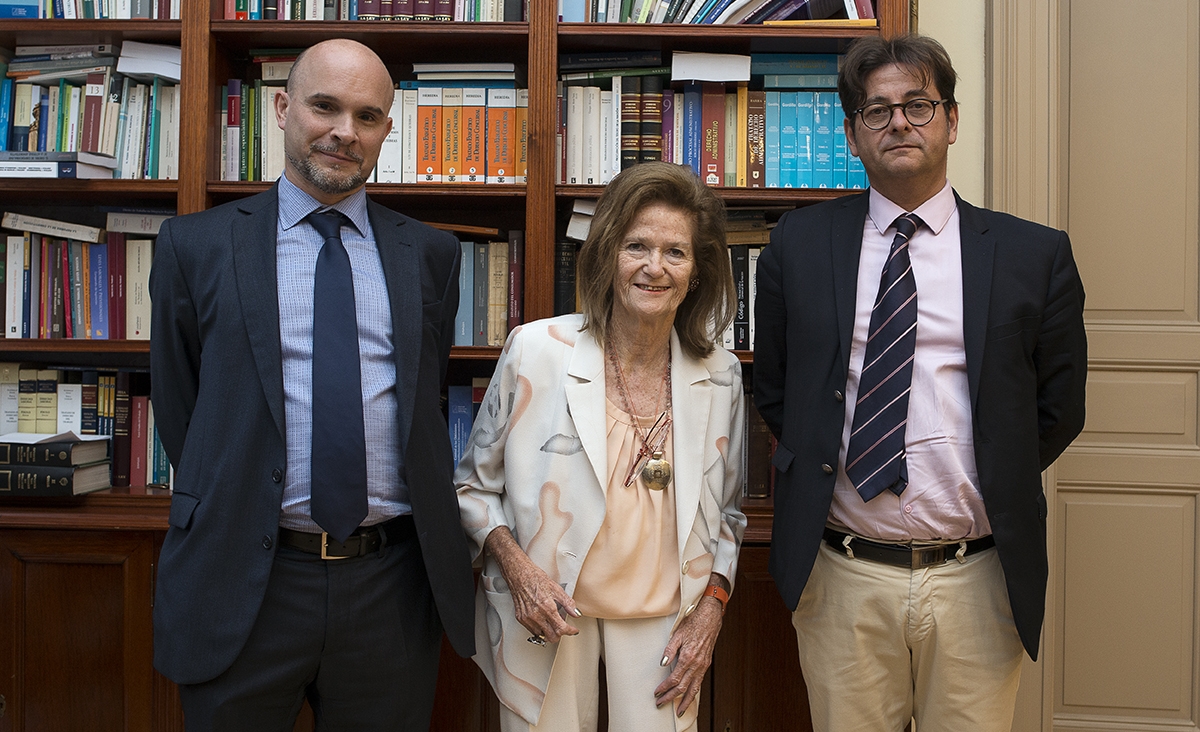 Elena Highton de Nolasco recibi a Philippe Brun, abogado general en la Corte de Casacin de Francia